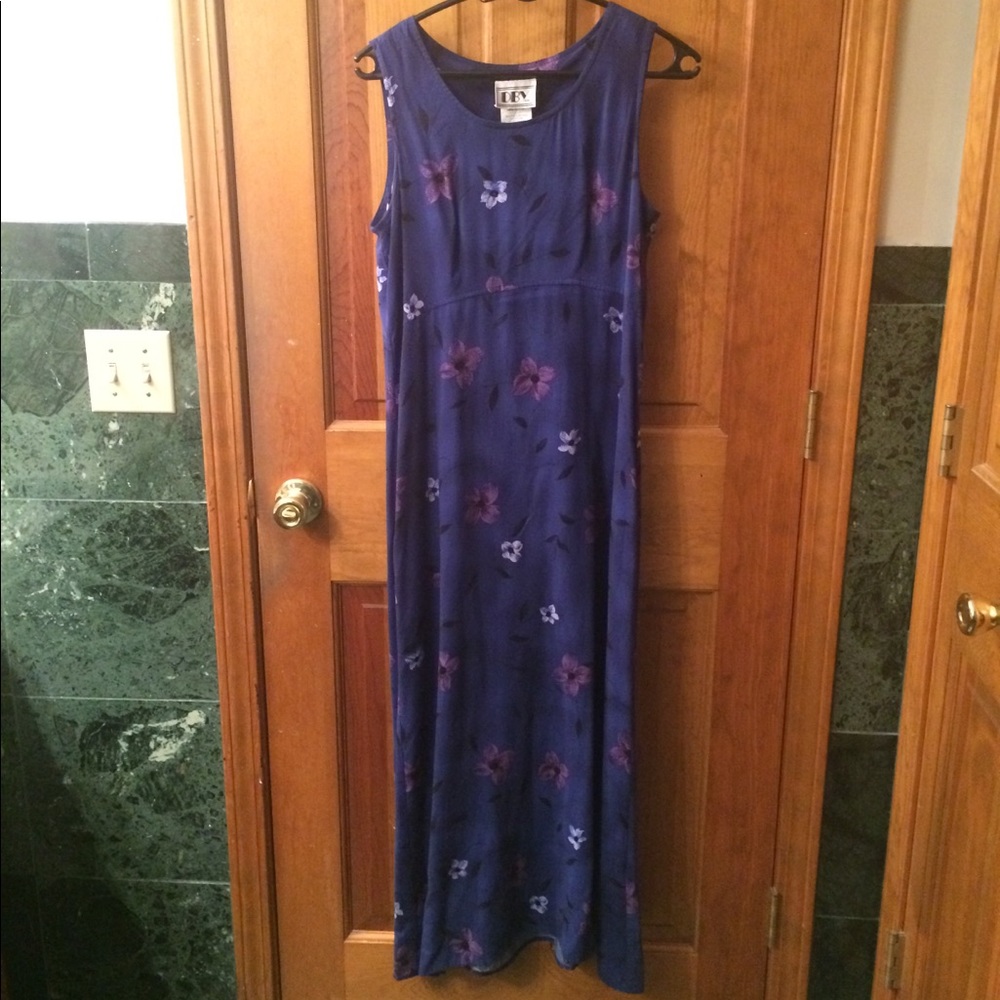 DBY Floral Blue Dress